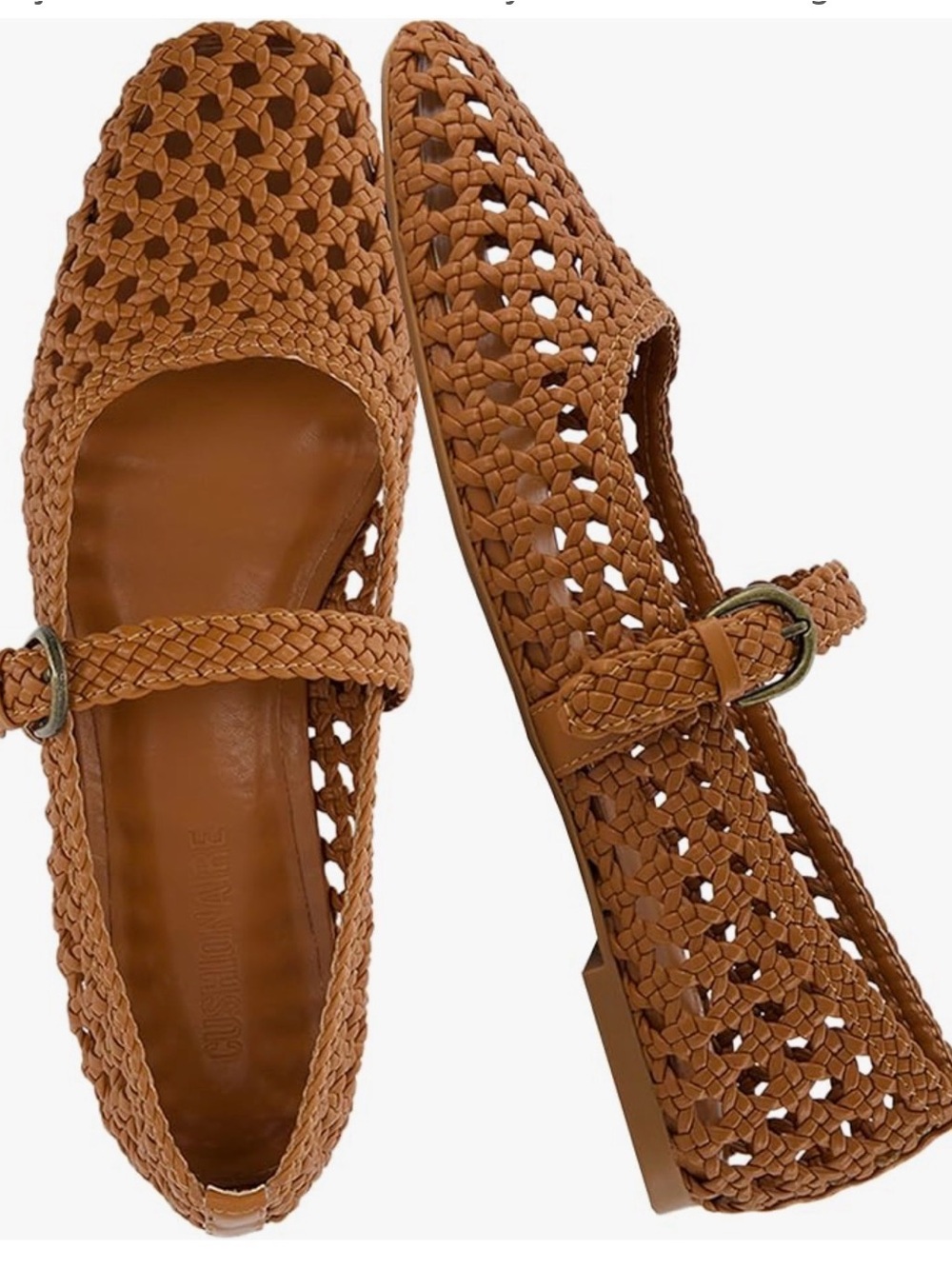 Hand Woven Mary Jane Flats for Women, Comfortable Dressy Flats , adjustable.
